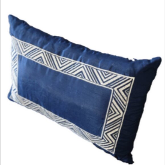 Queen 7 pc Harmony Jacquard Comforter Madison Park Set Navy & Silver - Picture 5 of 13